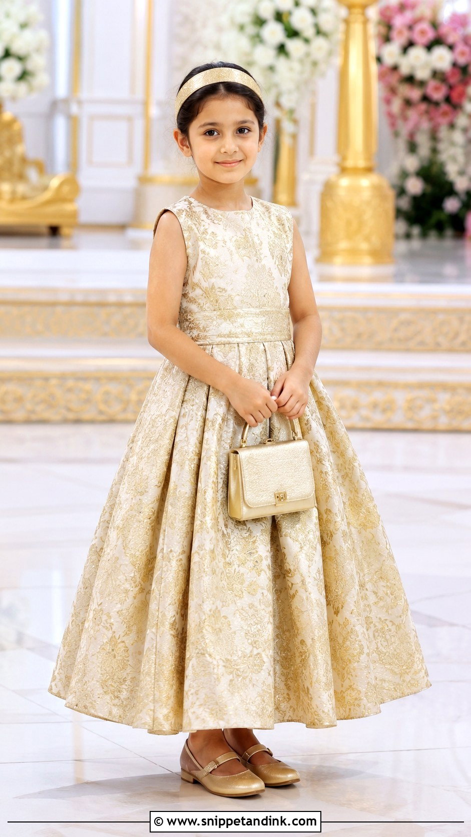 Brocade Kids Wedding Ball Gown - Snippet and Ink - 20 Kids Gown Design Wedding Dresses
