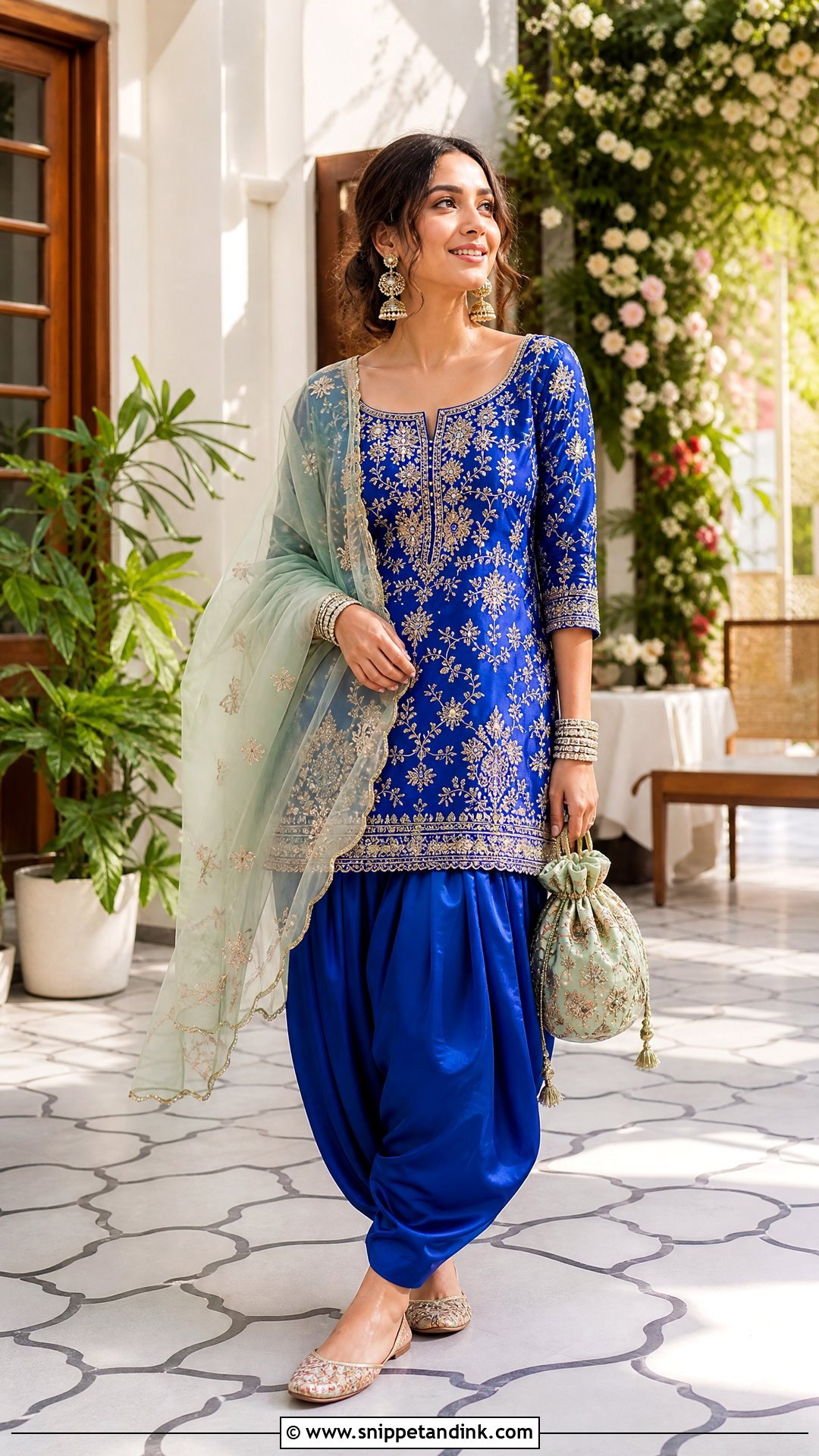 Brocade Kurta And Dhoti Pants Wedding Outfit - Snippet and Ink - 20 Traditional Outfits for Wedding