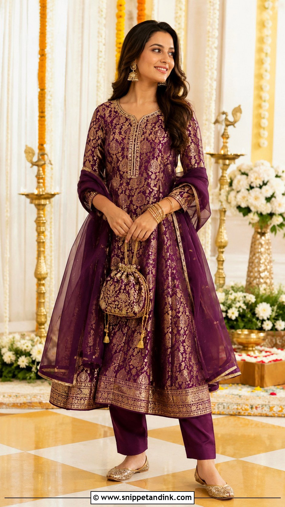 Brocade Kurta Set for Marriage Function - Snippet and Ink - 20 Dresses for Marriage Function