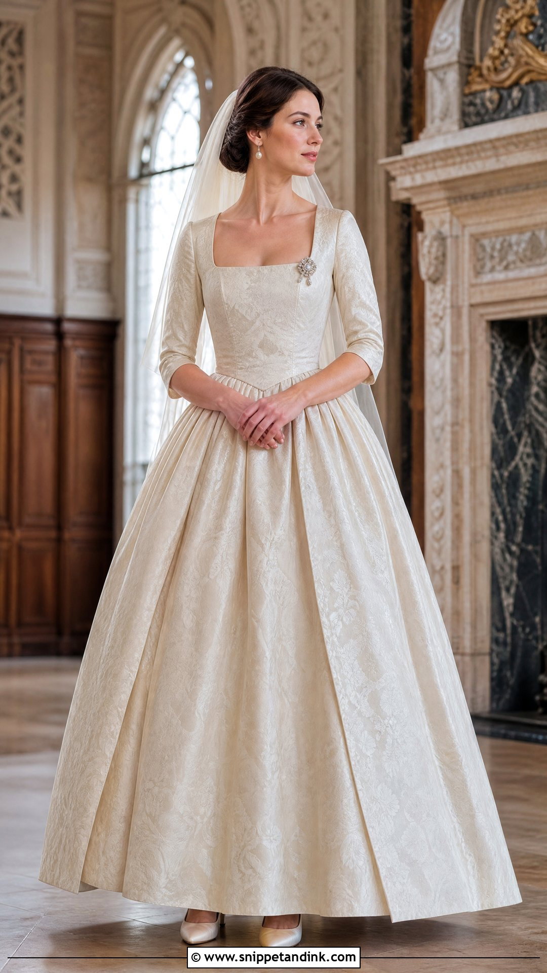 Brocade Outlander Wedding Dress - Snippet and Ink - 20 Outlander Wedding Dress Ideas