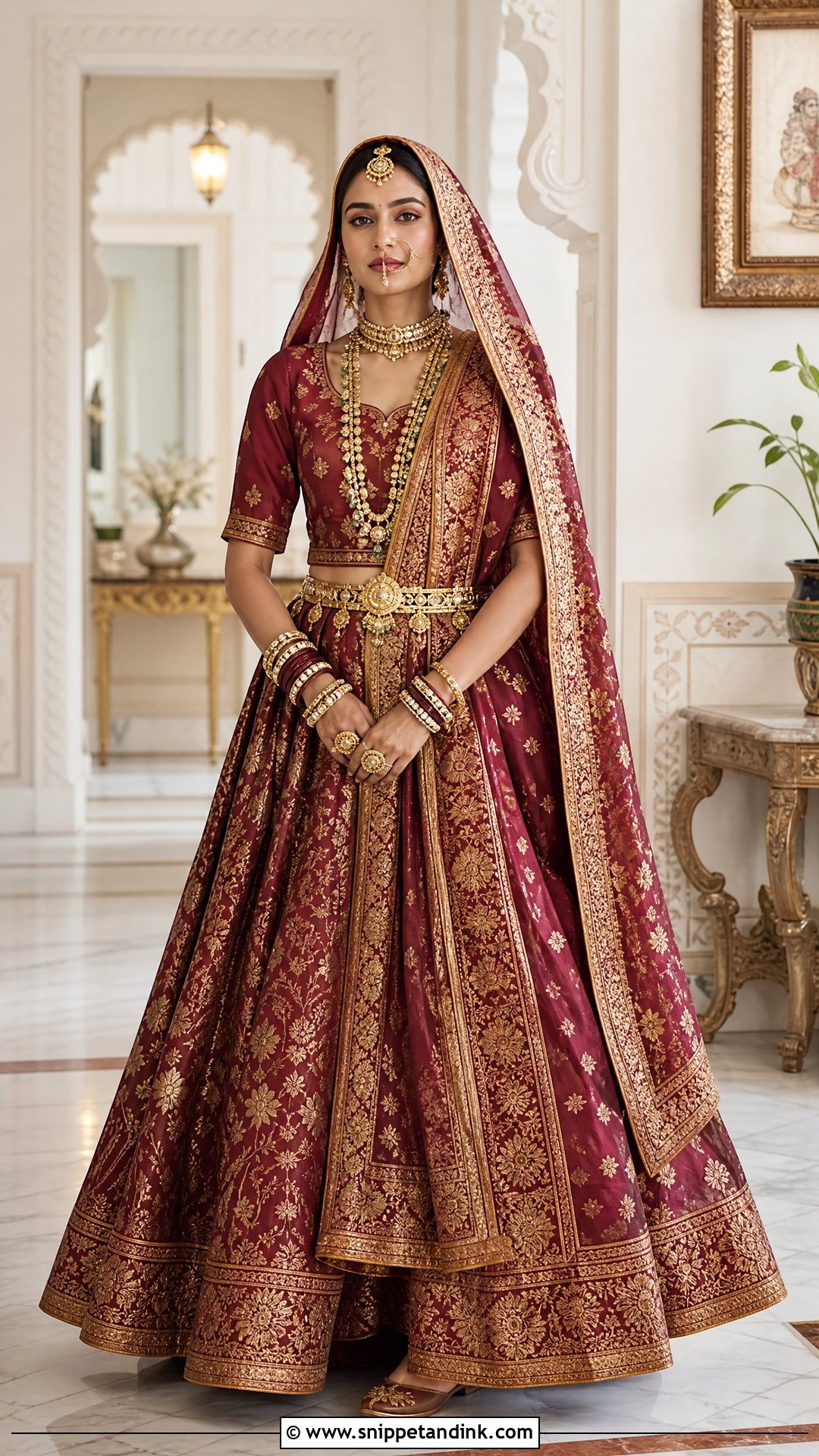 Brocade Rajputana Bridal Poshak - Snippet and Ink - 20 Rajputana Bride Ideas