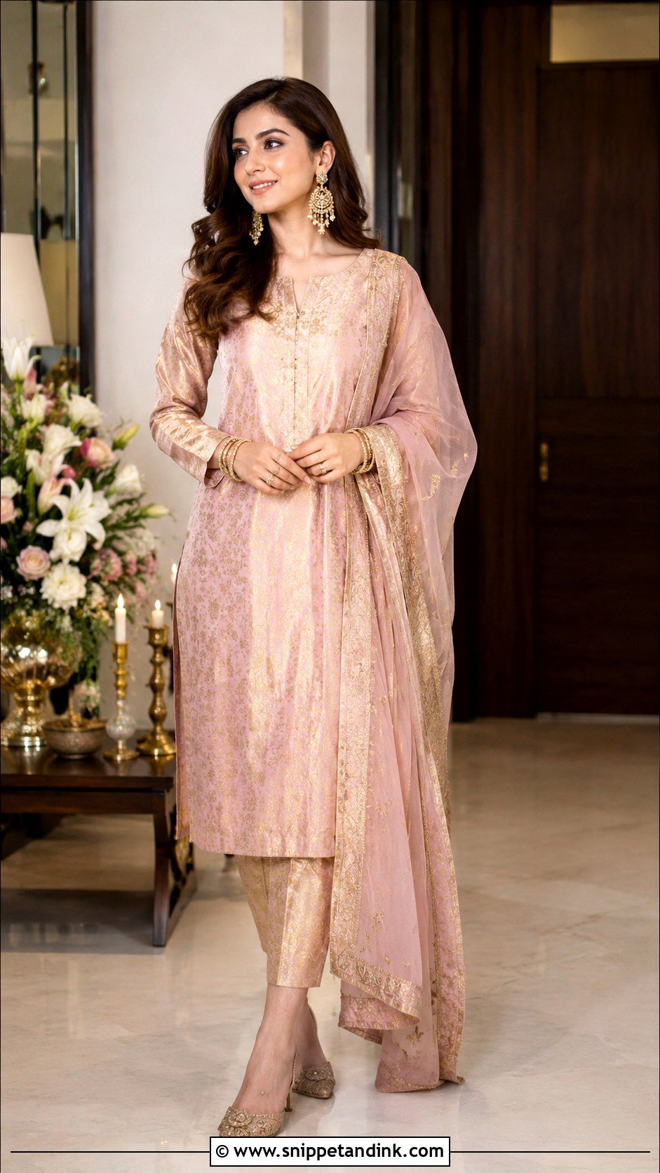 Brocade Suit For Roka Ceremony - Snippet and Ink - 30 Roka Ceremony Outfits for Bride