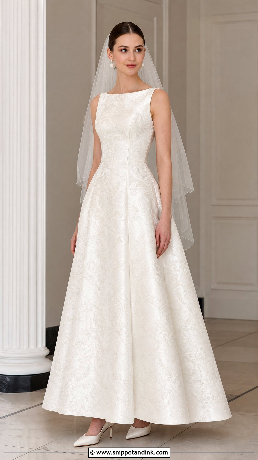 Brocade Wedding Dress - Snippet and Ink - 25 Sophisticated Wedding Dress Ideas