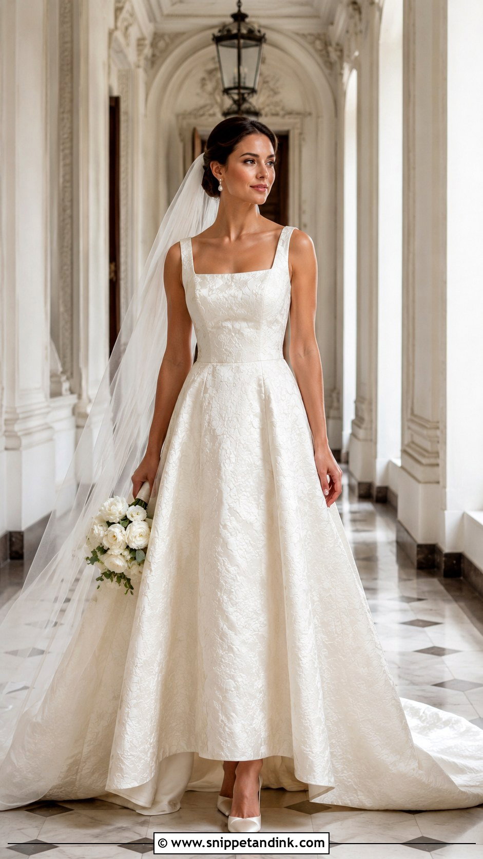Brocade Wedding Dress - Snippet and Ink - 25 Textured Wedding Dress Ideas