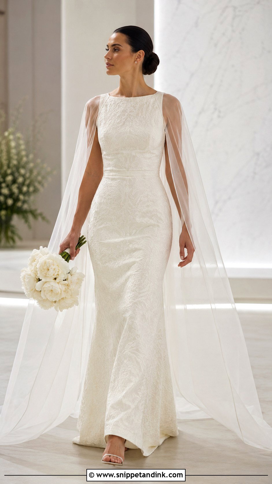 Brocade Wedding Dress With Cape - Snippet and Ink - 25 Brocade Wedding Dress Ideas
