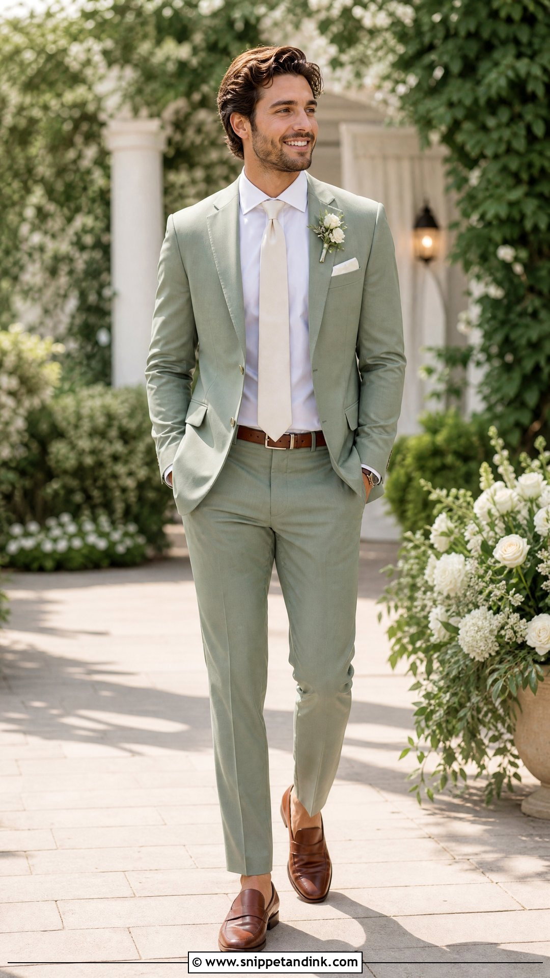 Brother of the Bride Sage Green Suit Outfit - Snippet and Ink - 20 Brother of Bride Outfit Ideas