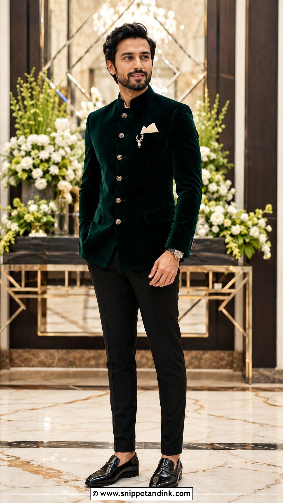 Brother of the Bride Velvet Bandhgala Outfit - Snippet and Ink - 20 Brother of Bride Outfit Ideas