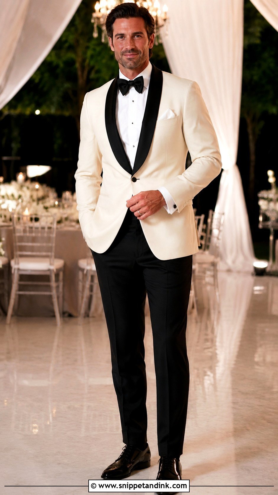 Brother of the Bride White Dinner Jacket Outfit - Snippet and Ink - 20 Brother of Bride Outfit Ideas
