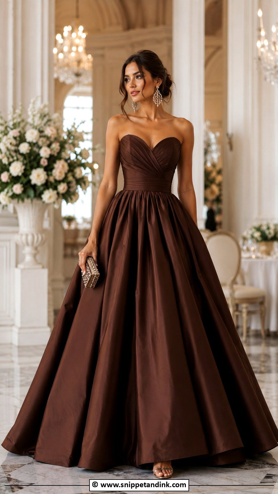 Brown Ball Gown - Snippet and Ink - 30 Brown Gown Ideas