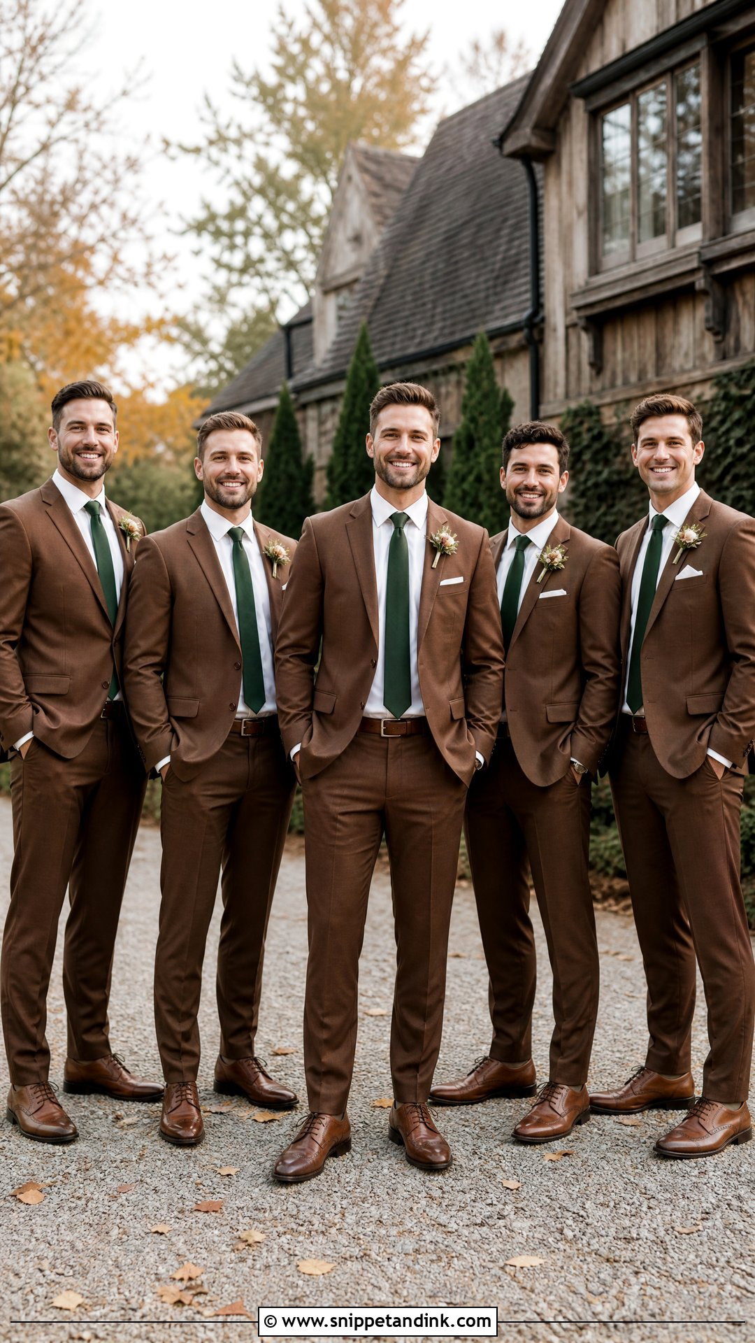 Brown Groomsman Suit - Snippet and Ink - 25 Groomsman Attire Ideas