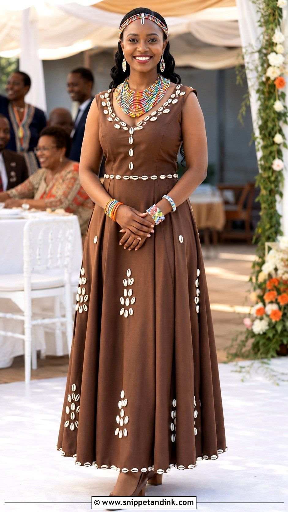Brown Kikuyu Ruracio Gown - Snippet and Ink - 20 Ruracio Outfits for Ladies Kikuyu