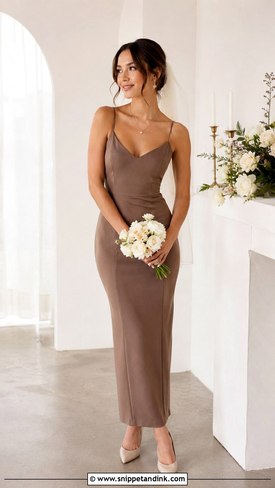 Brown Petite Wedding Dress - Snippet and Ink - 30 Brown Wedding Dress Ideas
