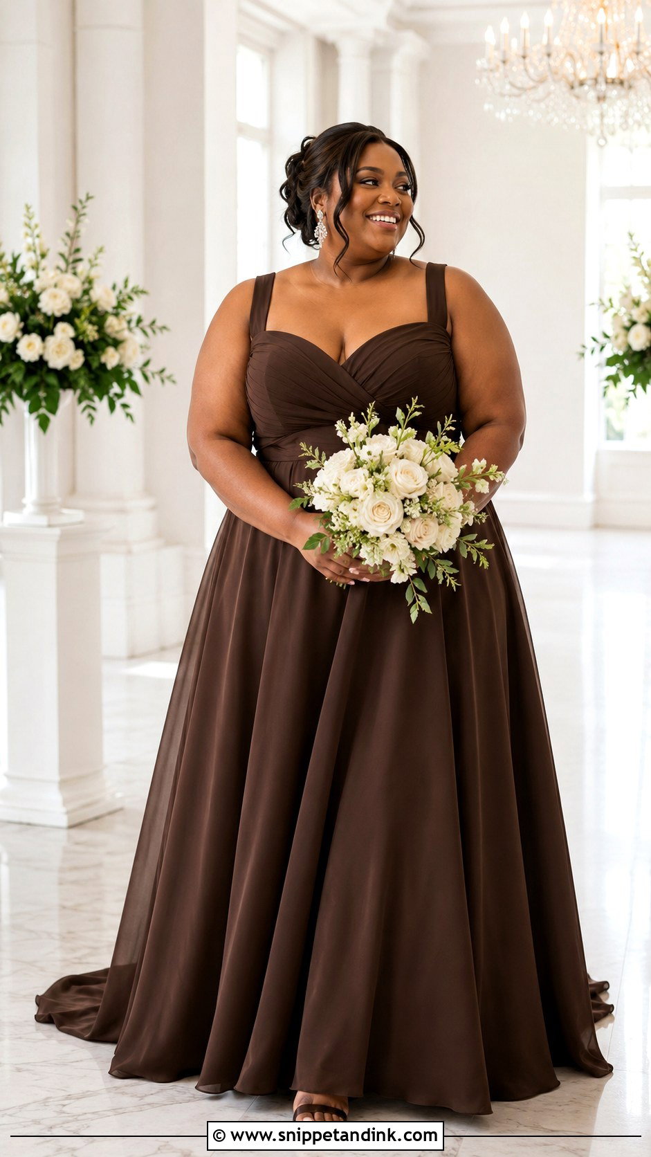 Brown Plus Size Wedding Dress - Snippet and Ink - 30 Brown Wedding Dress Ideas