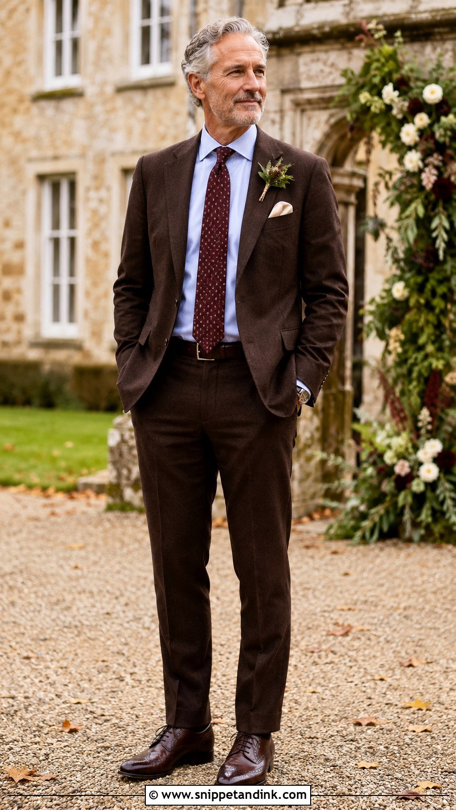 Brown Suit Father of Bride Outfit - Snippet and Ink - 20 Father of Bride Outfit Ideas