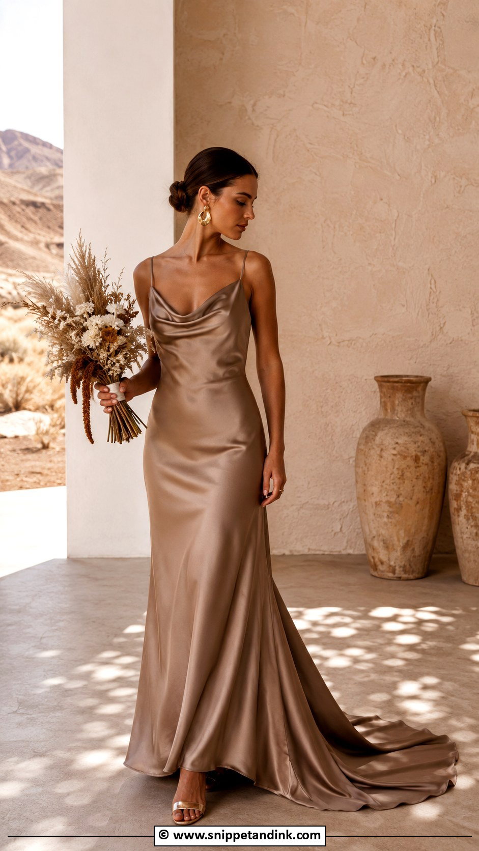 Brown Wedding Dress - Snippet and Ink - 30 Colored Wedding Dresses