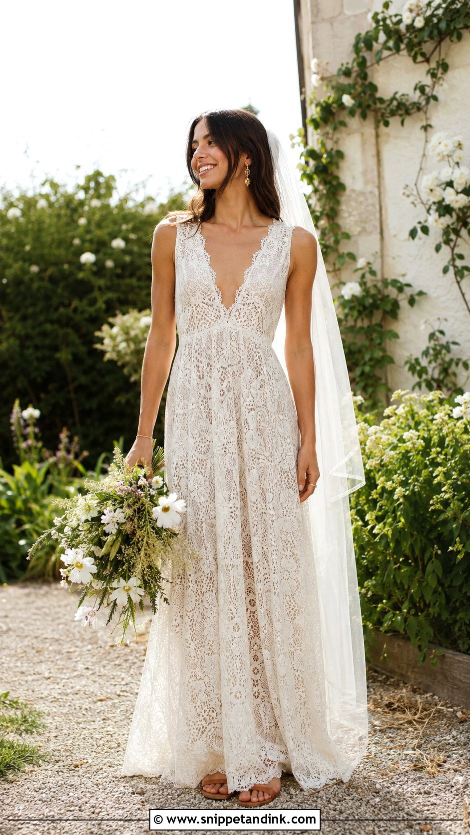 Brunella Boho Lace Wedding Dress - Snippet and Ink - 20 Grace Loves Lace Wedding Dress Ideas