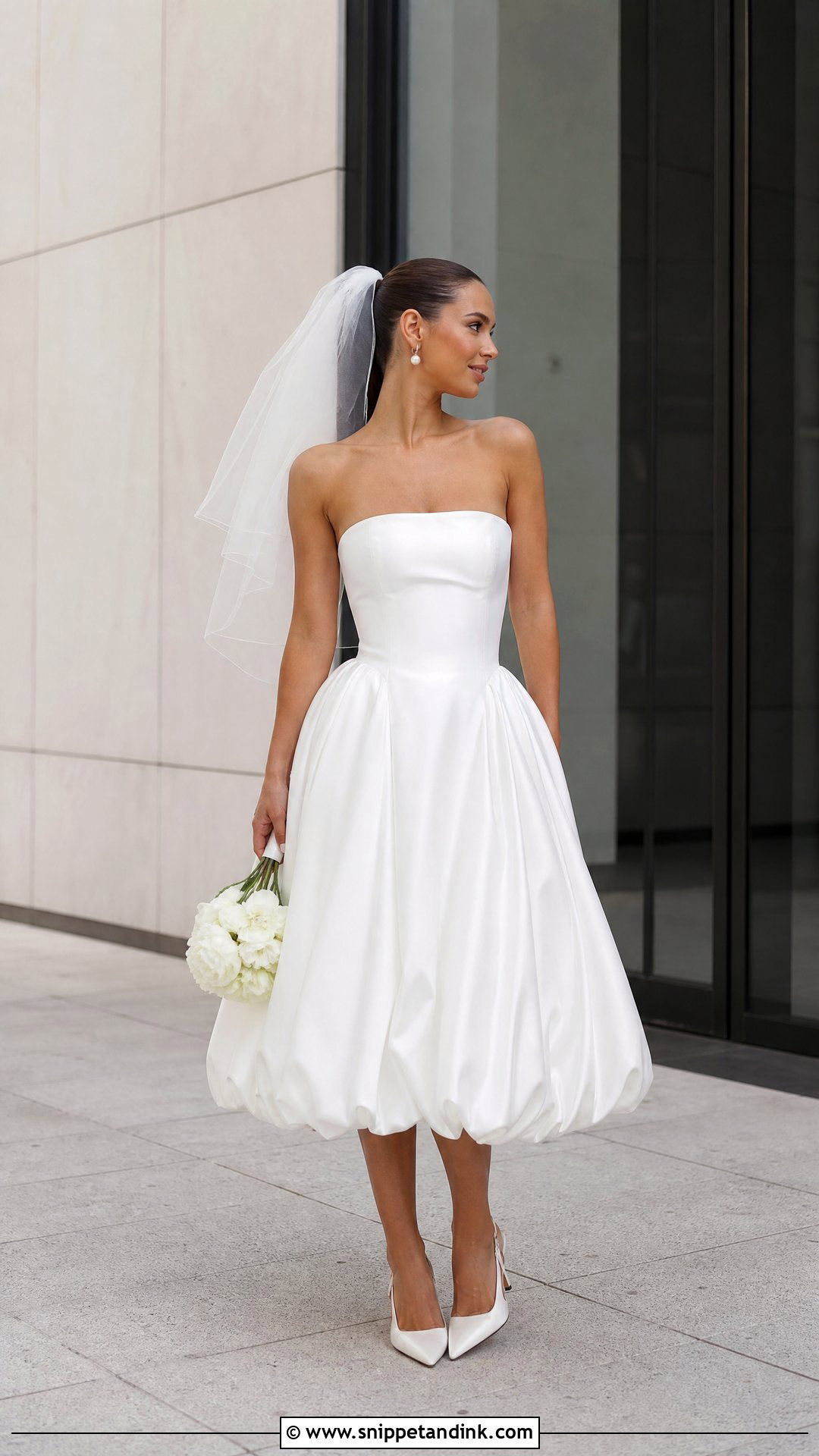 Bubble Hem Bridal Dress - Snippet and Ink - 20 Latest Bridal Dress Design Ideas