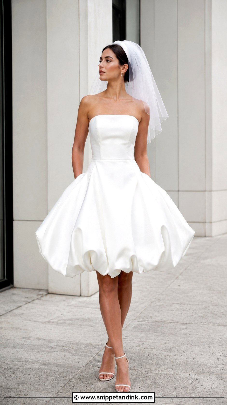 Bubble Hem Poofy Wedding Dress - Snippet and Ink - 30 Poofy Wedding Dress Ideas