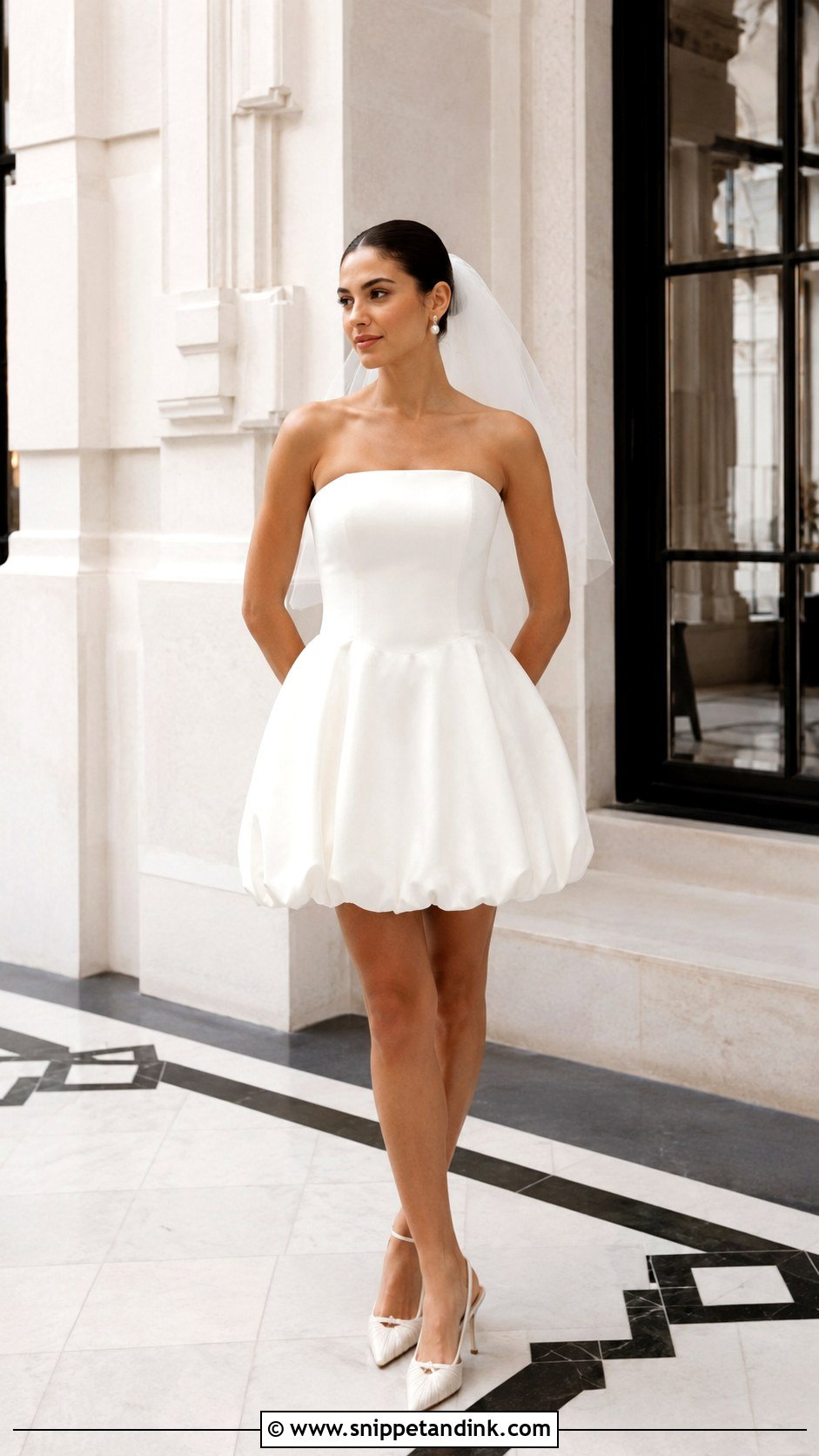Bubble Hem Wedding Dress - Snippet and Ink - 25 Textured Wedding Dress Ideas