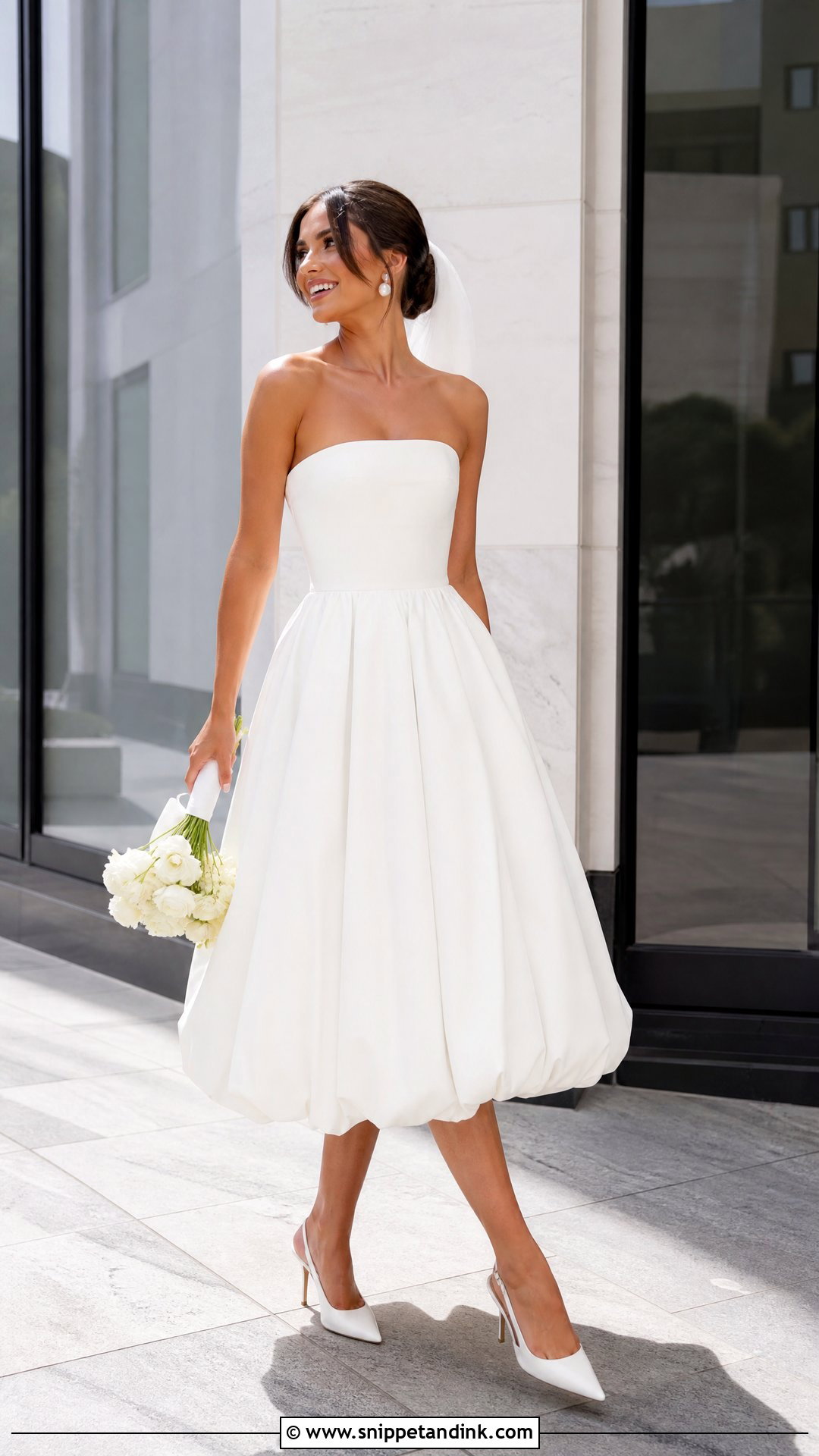 Bubble Hem Wedding Dress - Snippet and Ink - 20 Sculptural Wedding Dress Ideas