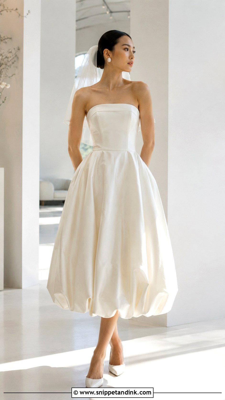 Bubble Hem Wedding Dress - Snippet and Ink - 20 Wedding Dress Silhouette Ideas