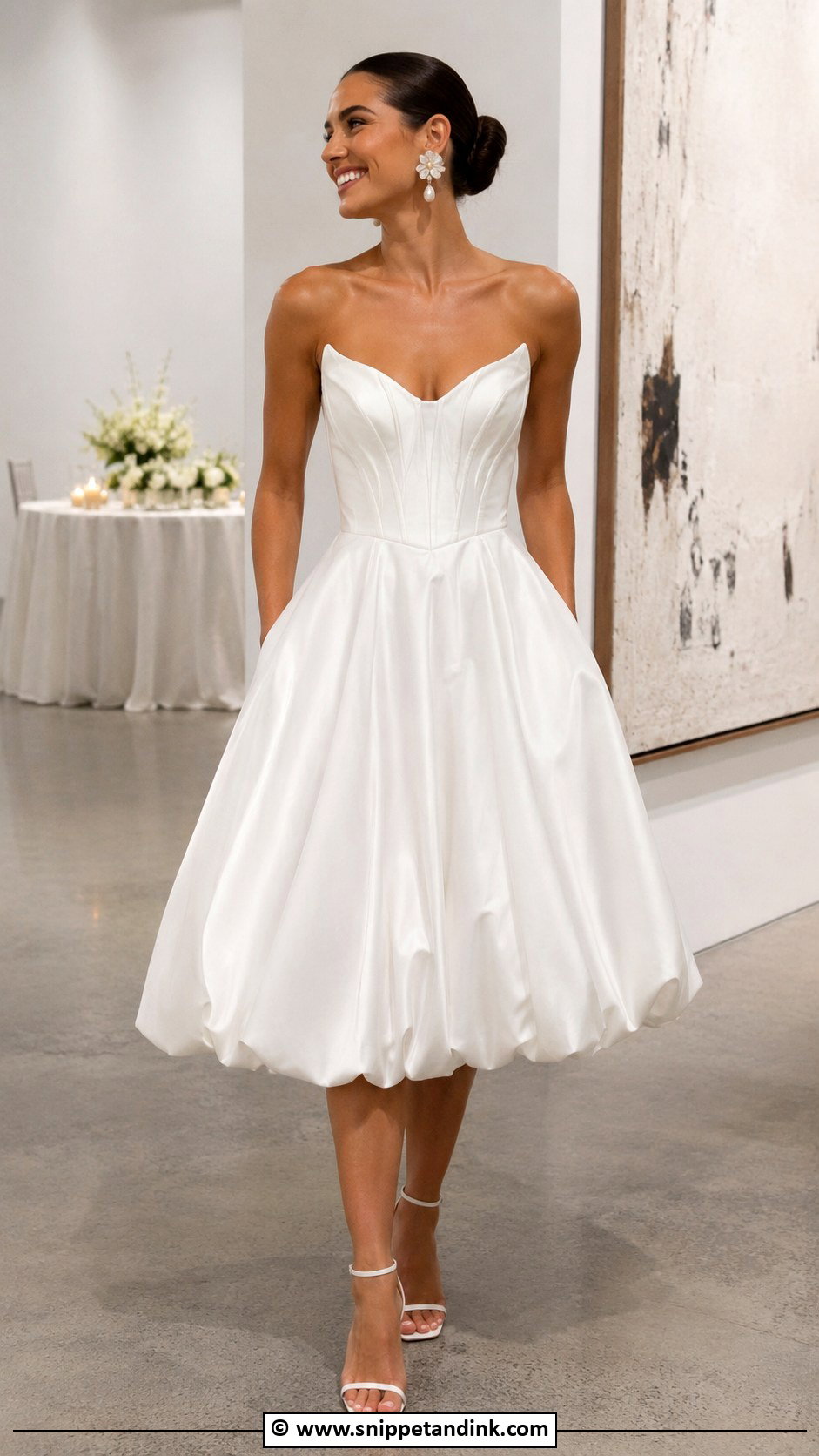 Bubble Hem Wedding Dress - Snippet and Ink - 25 Trending Wedding Dresses
