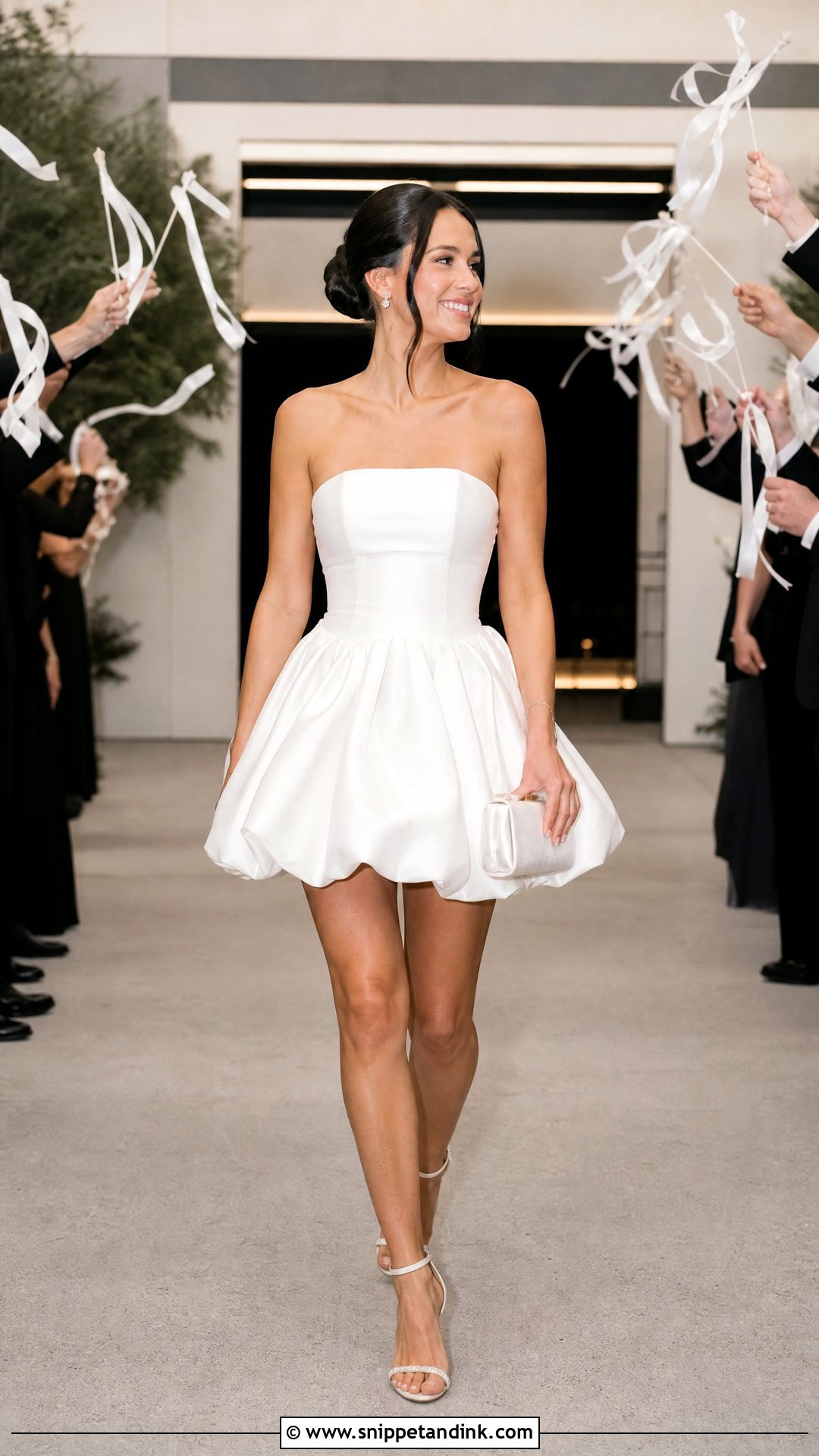 Bubble Hem Wedding Exit Dress - Snippet and Ink - 20 Wedding Exit Dress Ideas