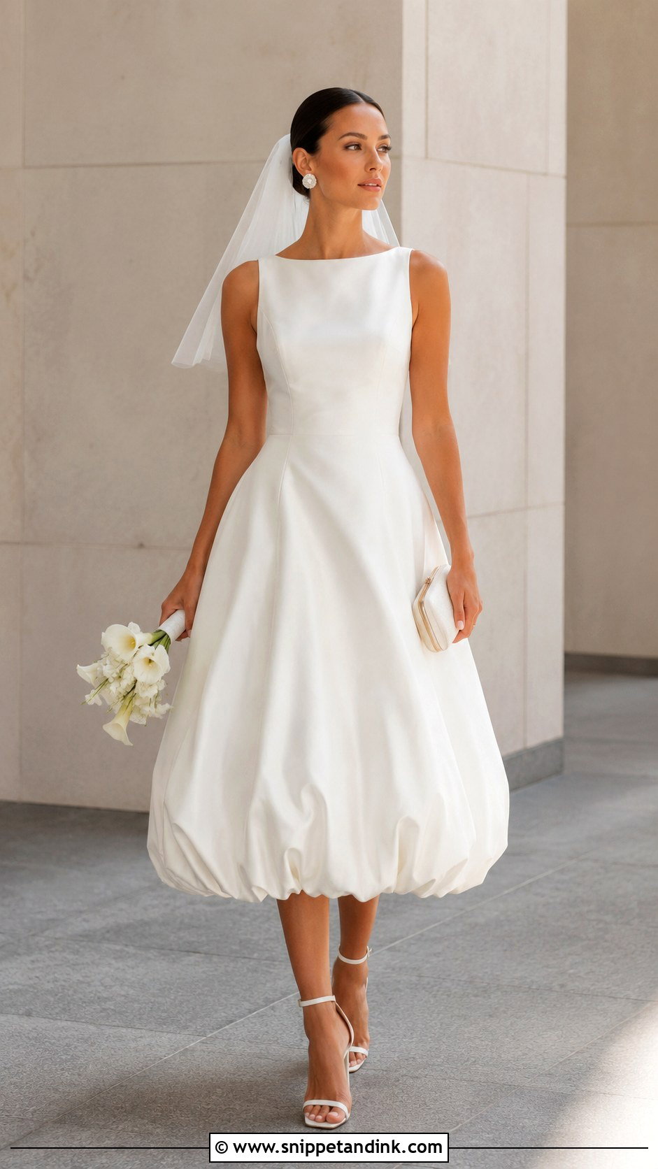 Bubble Hem Wedding Gown - Snippet and Ink - 20 Modern Wedding Gown Ideas