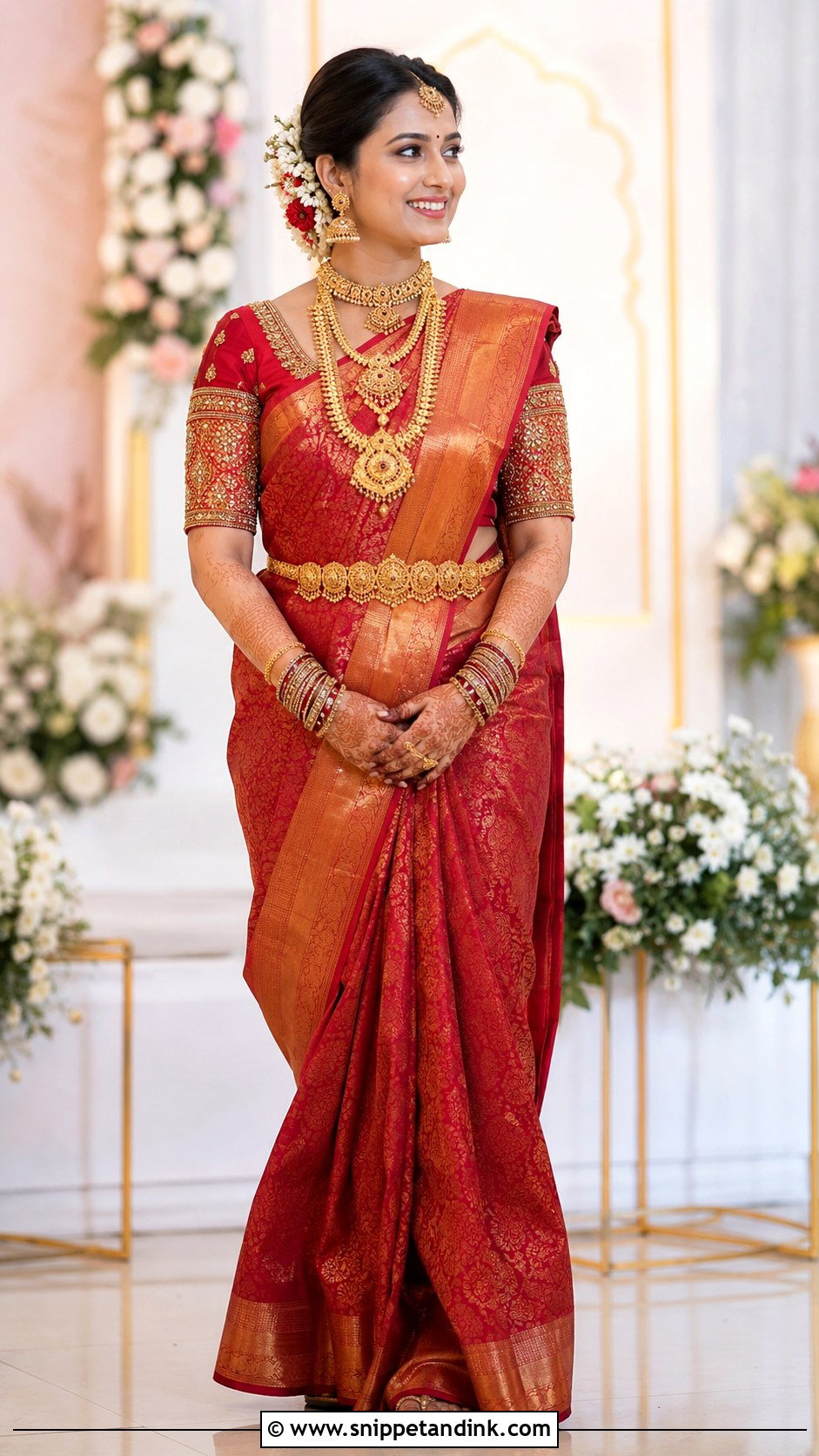 Bunt Bride Saree Look - Snippet and Ink - 25 Karnataka Bride Ideas