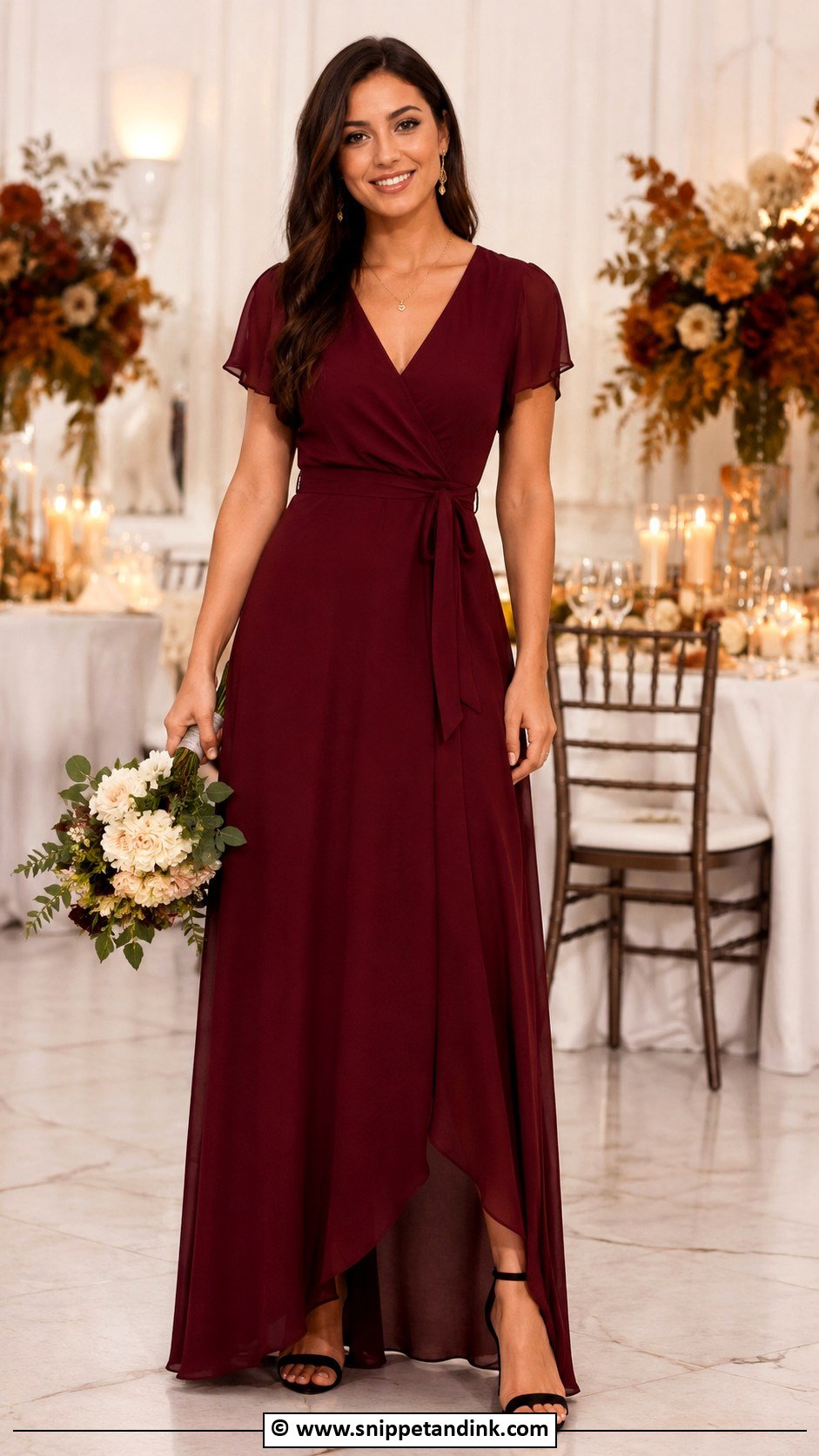 Burgundy Bridal Party Dress - Snippet and Ink - 30 Bridal Party Dresses