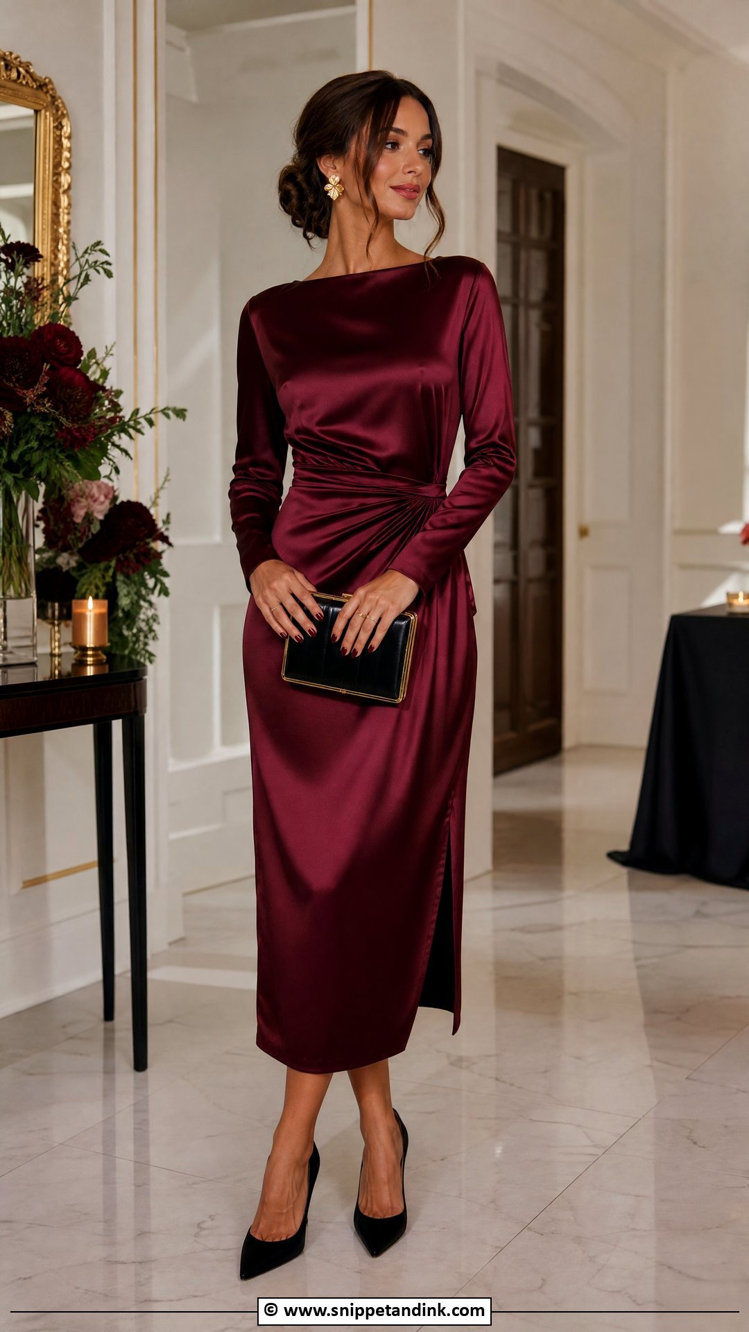 Burgundy Dress For Wedding - Snippet and Ink - 35 Dress for Wedding Ideas