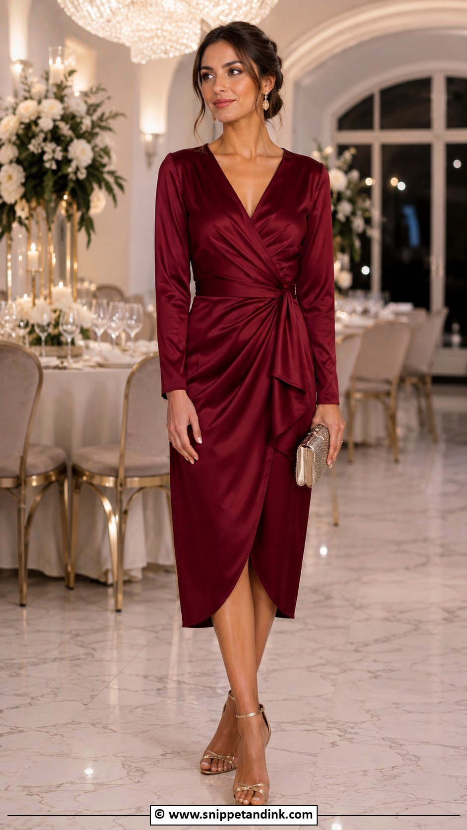 Burgundy Dress Wedding Attire - Snippet and Ink - 30 Wedding Attire Ideas