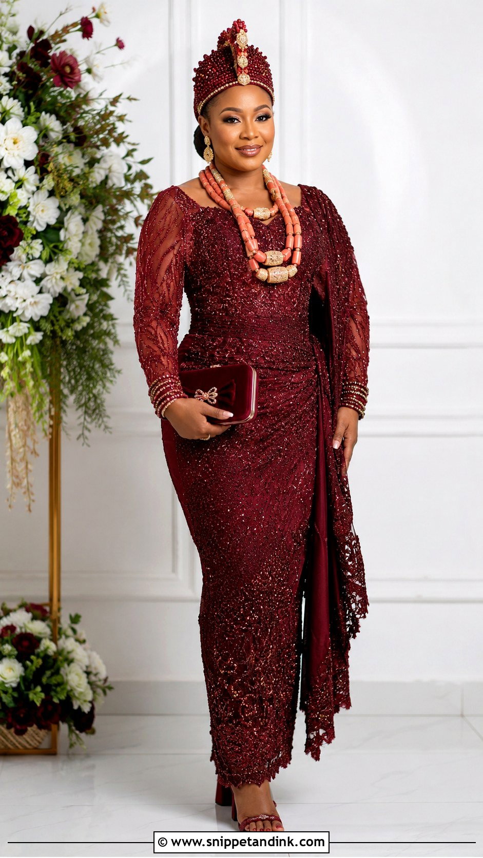 Burgundy George Outfit For Bride - Snippet and Ink - 20 George Outfit for Bride Ideas