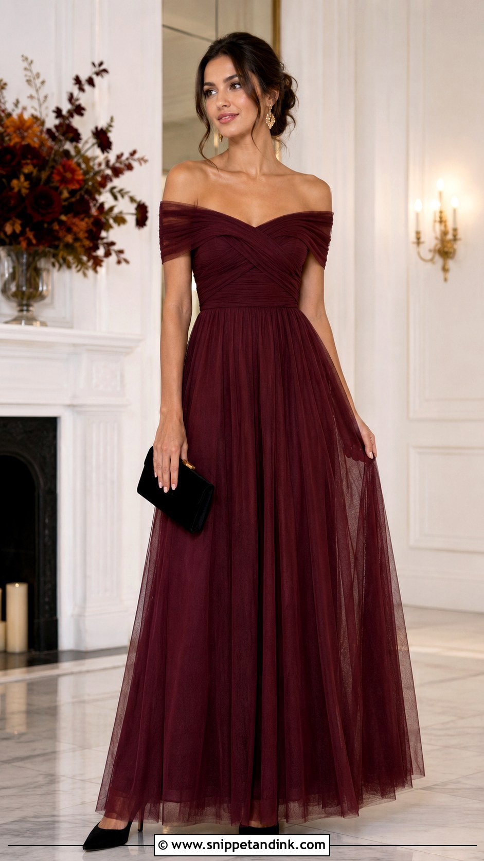 Burgundy Infinity Dress With Tulle - Snippet and Ink - 20 Infinity Dress with Tulle Ideas