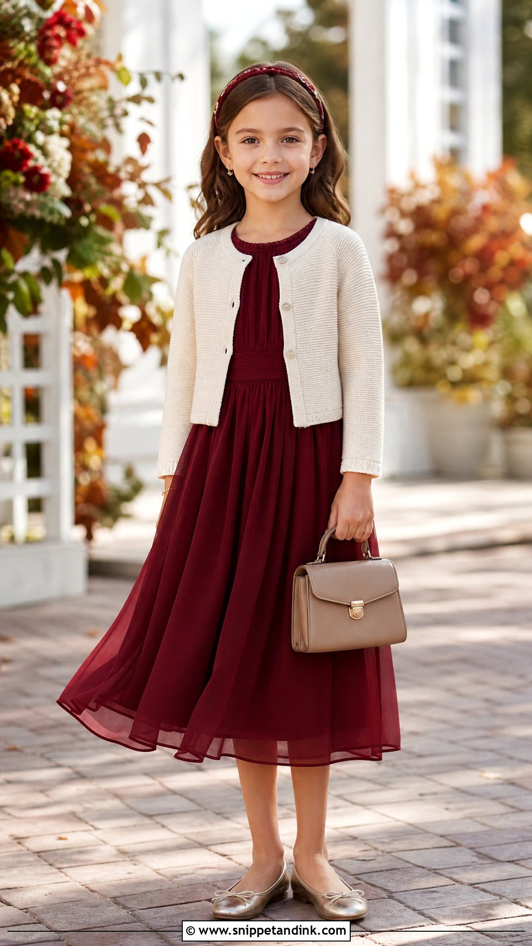 Burgundy Long Sleeve Wedding Dress - Snippet and Ink - 20 Dress for Girls 10 12 Wedding Ideas