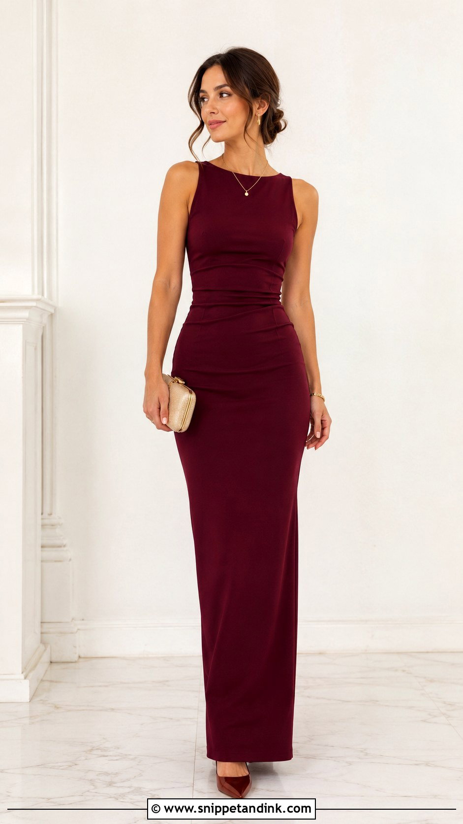 Burgundy Petite Wedding Dress Outfit - Snippet and Ink - 30 Burgundy Wedding Dress Ideas