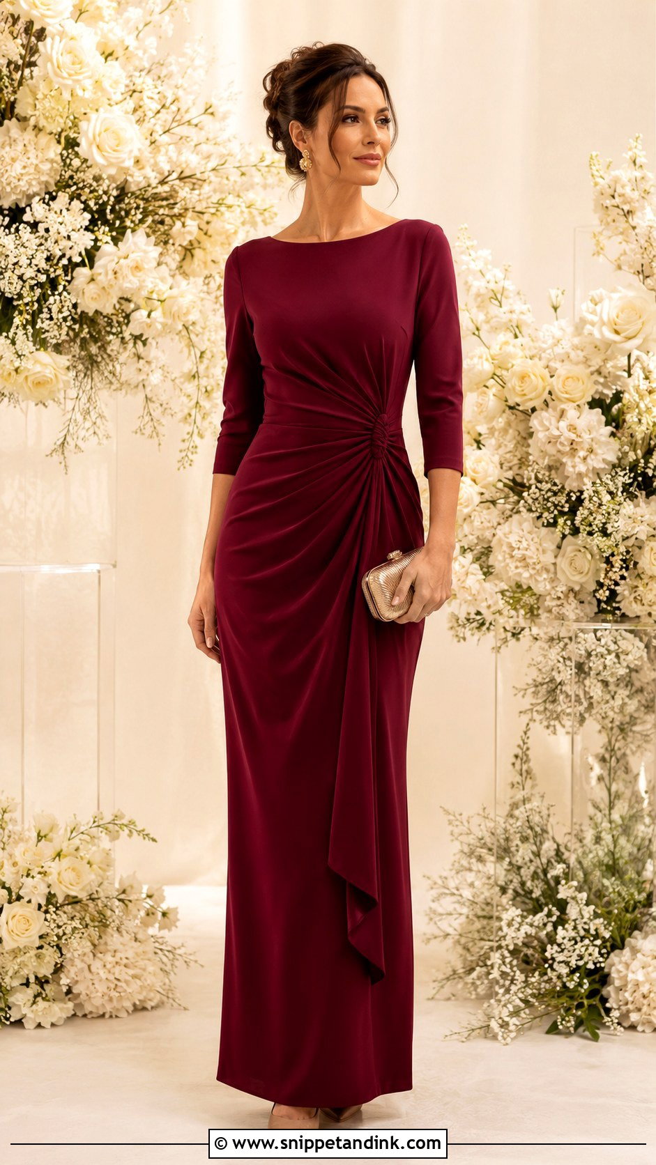 Burgundy Principal Sponsors Gown - Snippet and Ink - 25 Principal Sponsors Gown Ideas