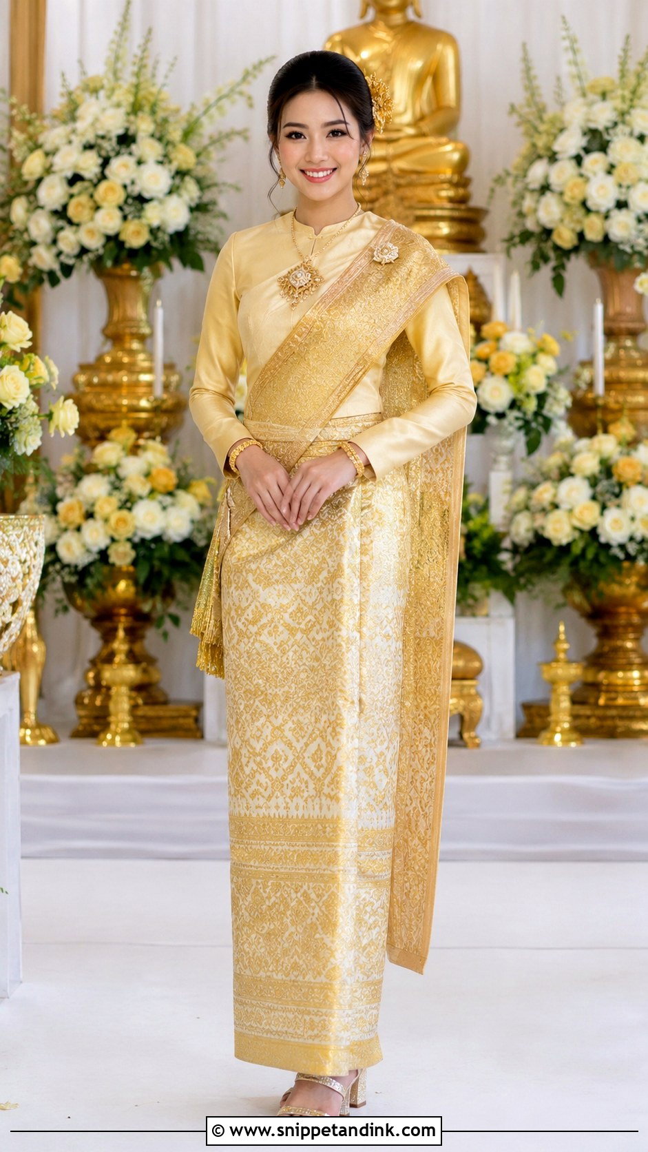 Burmese Buddhist Wedding Dress - Snippet and Ink - 25 Buddhist Wedding Dress Ideas