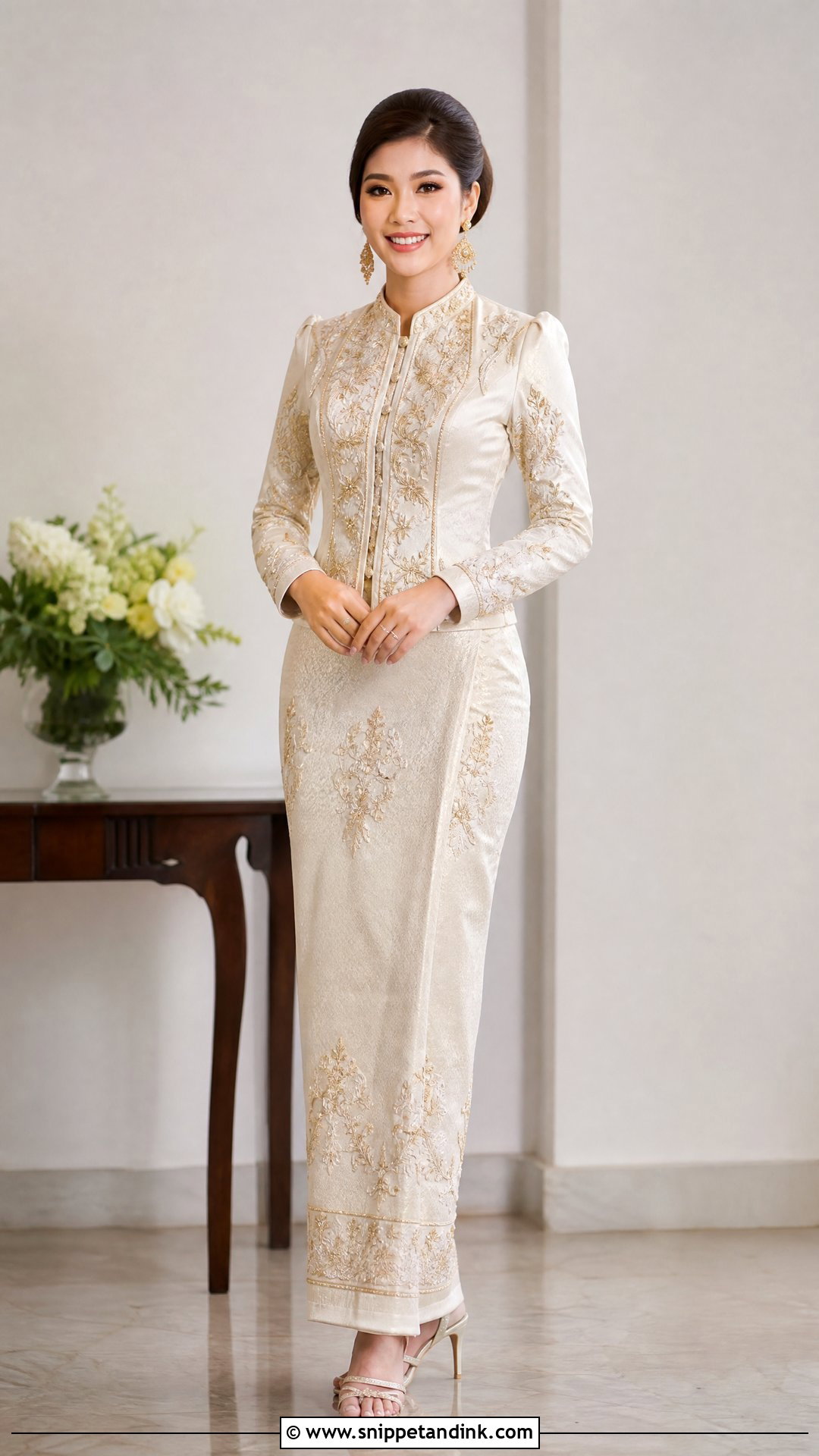 Burmese Htaingmathein Wedding Dress - Snippet and Ink - 25 Burmese Wedding Dress Ideas