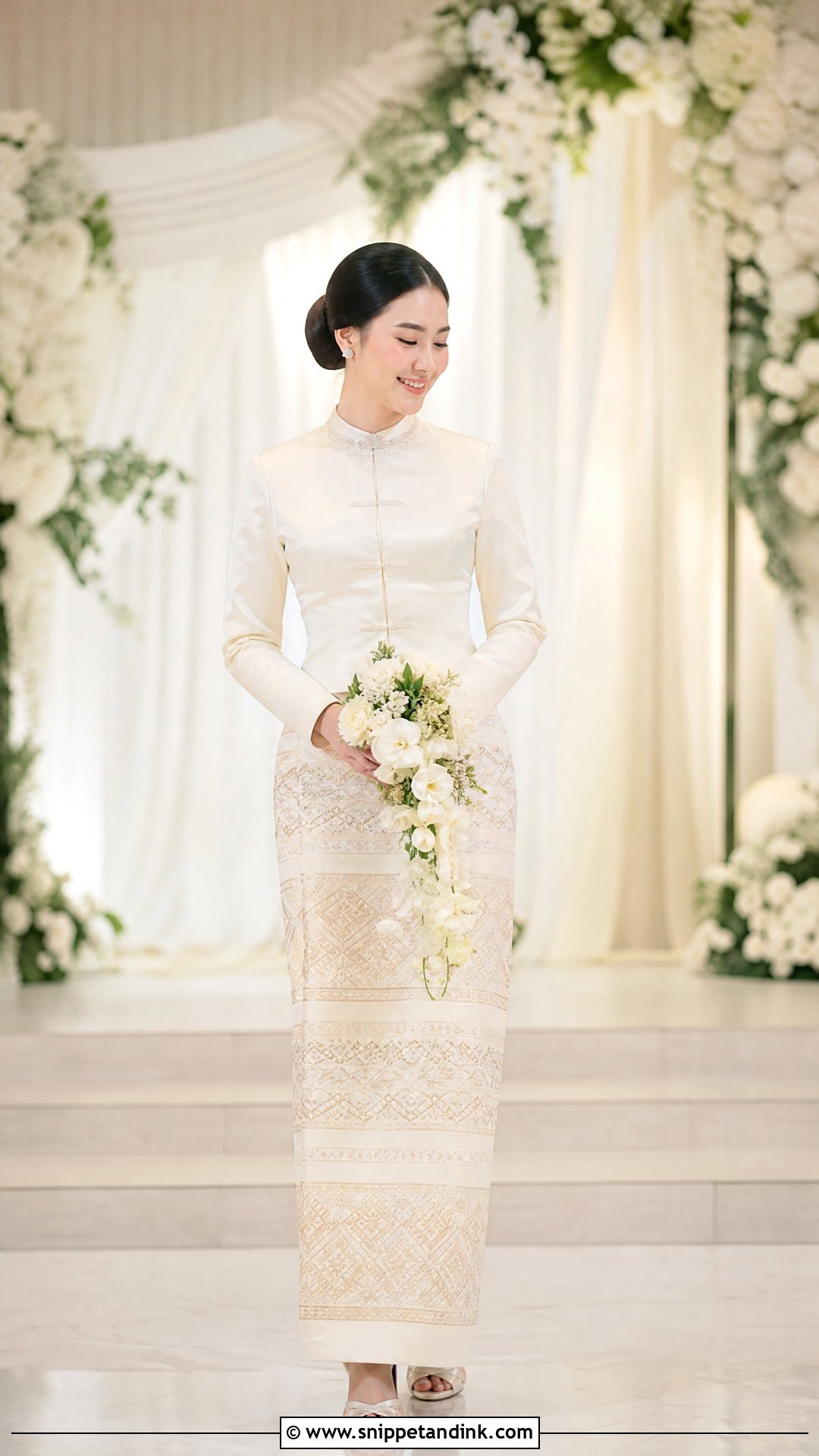 Burmese Silk Wedding Dress - Snippet and Ink - 25 Burmese Wedding Dress Ideas