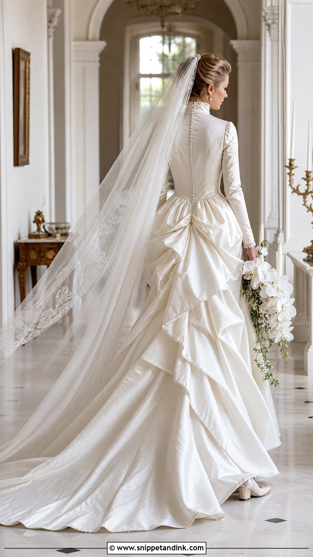 Bustle Back Victorian Wedding Dress - Snippet and Ink - 20 Victorian Wedding Dresses