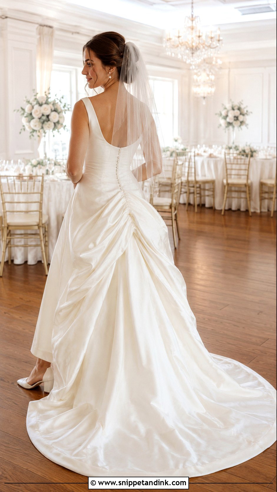 Bustle Wedding Dress With Chapel Train - Snippet and Ink - 25 Bustle Wedding Dress Styles