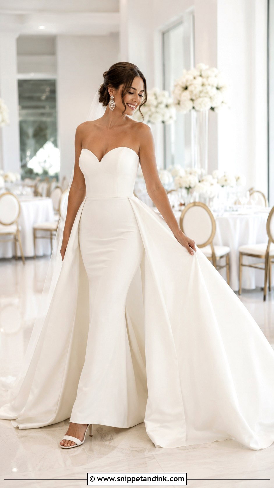 Bustle Wedding Dress With Detachable Train - Snippet and Ink - 25 Bustle Wedding Dress Styles