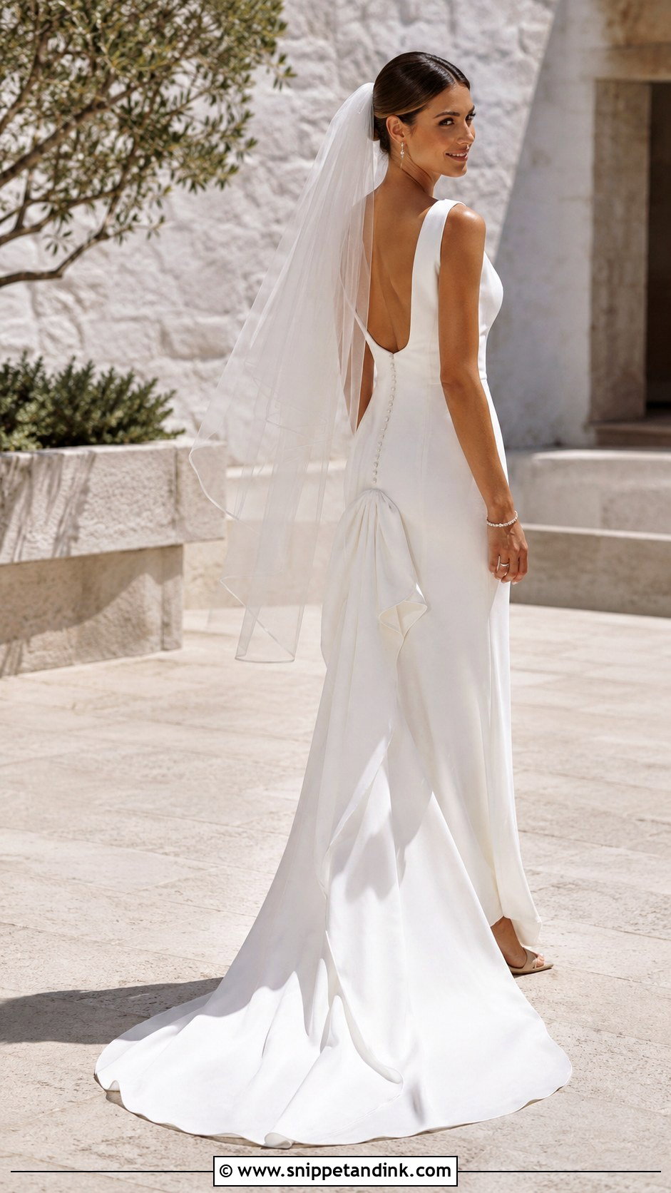 Bustle Wedding Dress With Sweep Train - Snippet and Ink - 25 Bustle Wedding Dress Styles