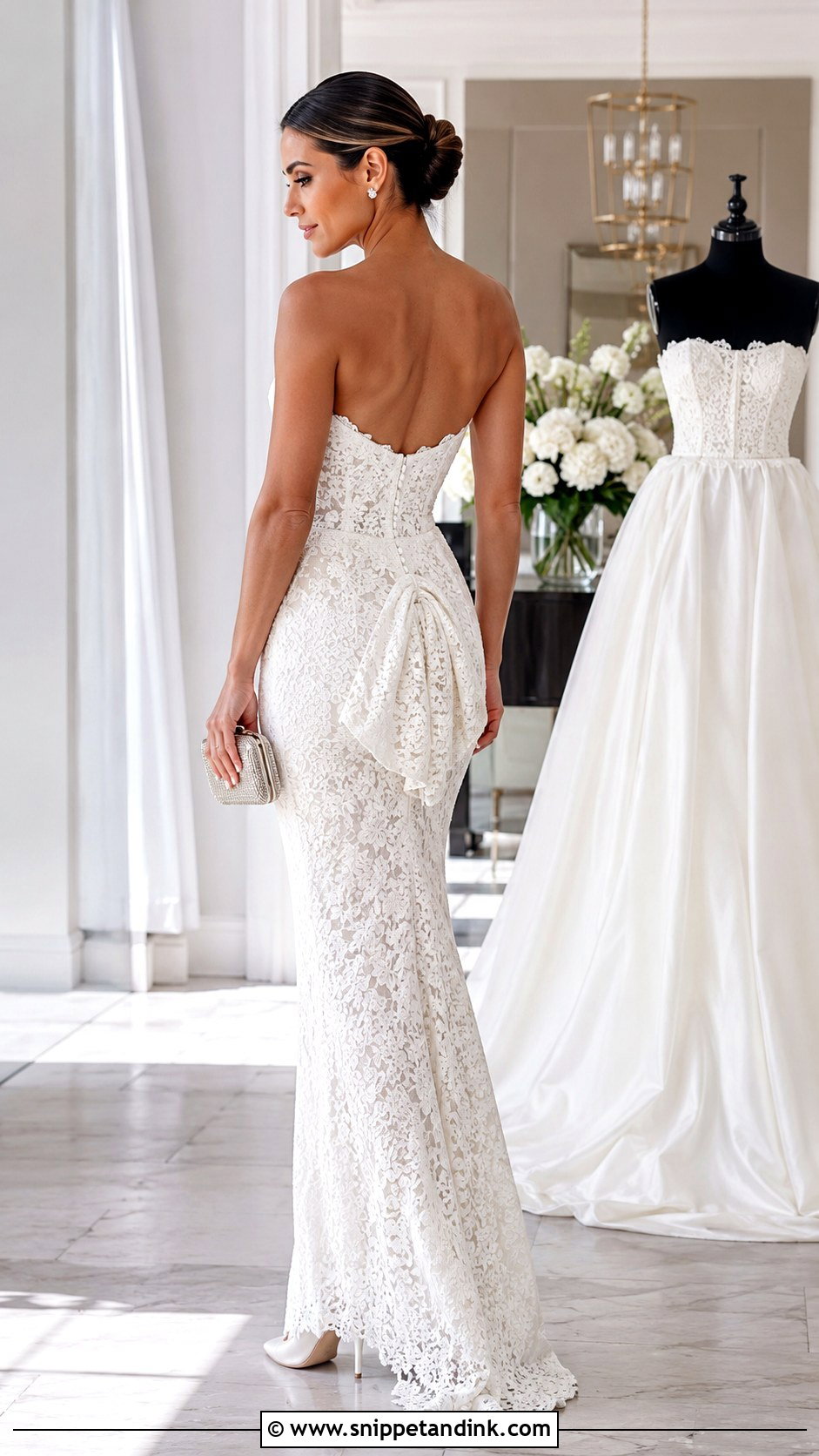 Bustle With Detachable Overskirt Gown - Snippet and Ink - 20 Bustle Types Ideas