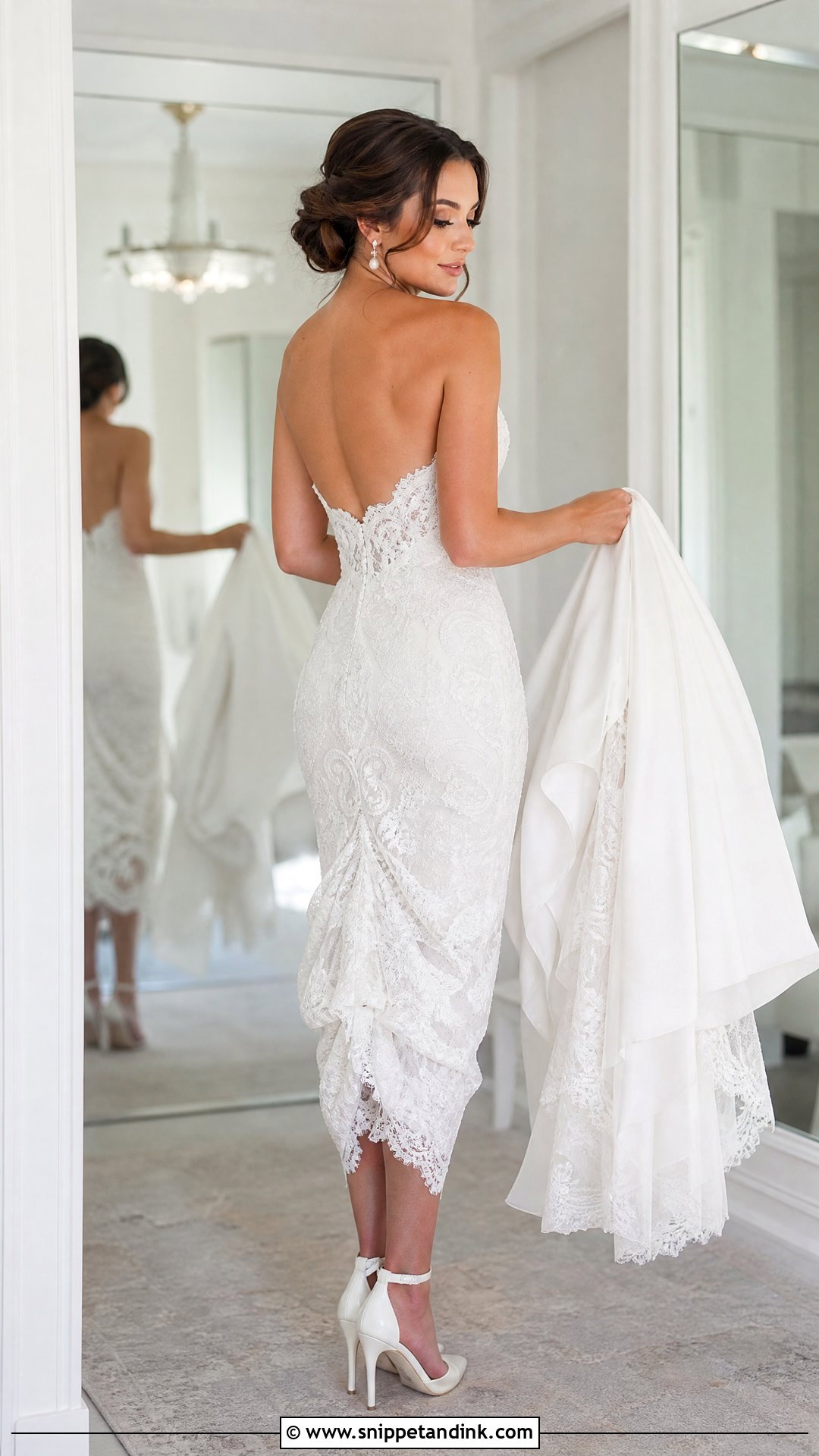 Bustle for a Wedding Dress With a Detachable Overskirt - Snippet and Ink - 20 Wedding Dress Train Bustle Ideas
