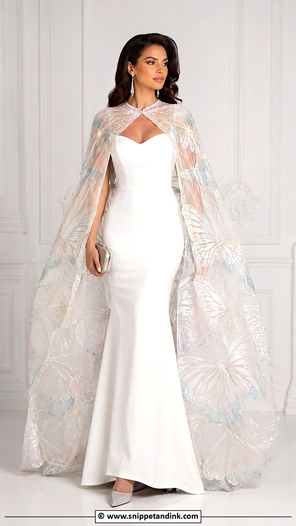 Butterfly Cape Gown - Snippet and Ink - 30 Butterfly Gown Ideas