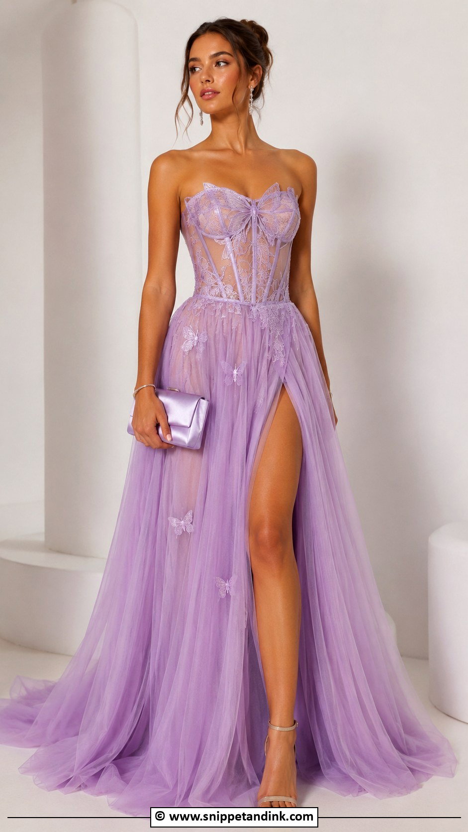 Butterfly Corset Gown - Snippet and Ink - 30 Butterfly Gown Ideas