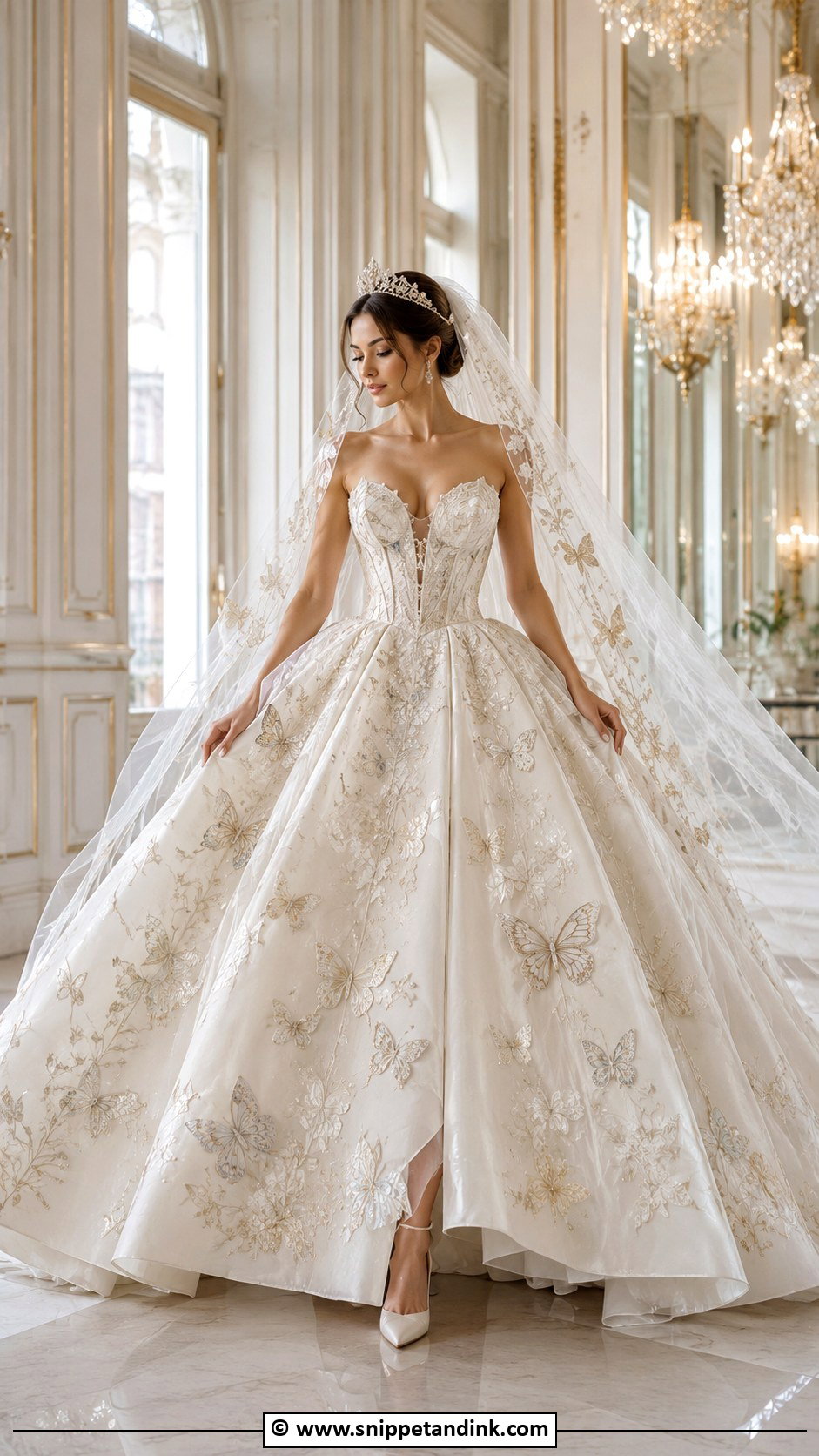 Butterfly Princess Wedding Dress - Snippet and Ink - 25 Butterfly Wedding Dress Ideas
