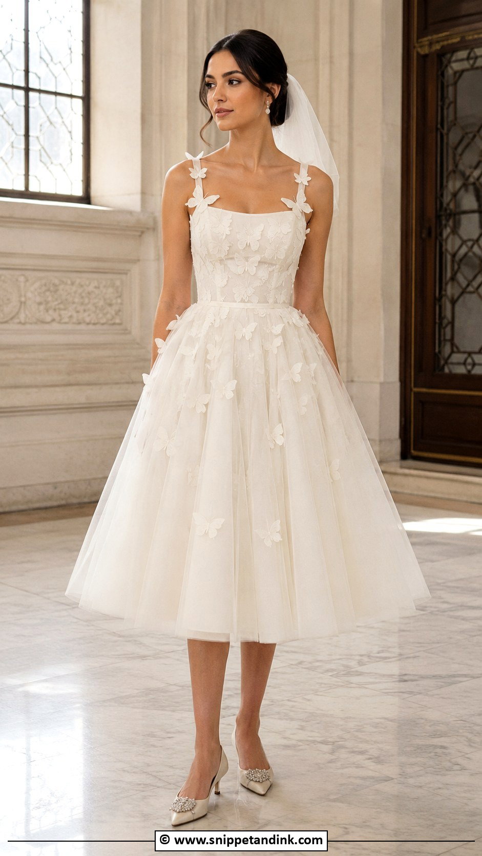 Butterfly Short Wedding Dress - Snippet and Ink - 25 Butterfly Wedding Dress Ideas